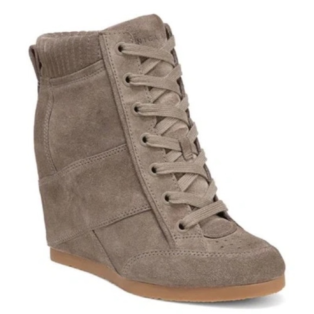 Veronica Beard Women's Elissa Suede Wedge Sneakers. Size 9.